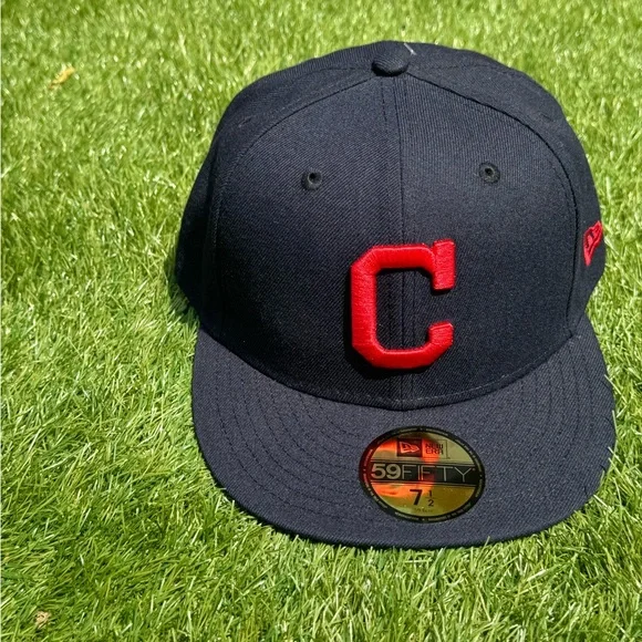 New Era 59Fifty Cleveland Indians Fitted Hat | Size 7 1/2 - Picture 5 of 11